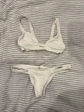 Vitamin A White Two-Piece Bikini Set
